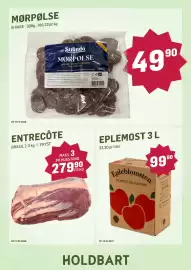 Holdbart kundeavis Side 3: Stranda Mørpølse €49,90, Epleblomsten eplemost €99,90