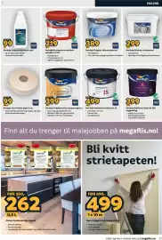 Megaflis kundeavis Side 27: Nordsjø Ambiance Smooth Silk veggmaling €399,00, Nordsjø Professional Dør/List 15 €499,00