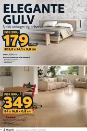 Megaflis kundeavis Side 28: Egger Sand Baronia Oak laminatgulv €349,00, Berry Alloc Trendline 8 XL Yumi laminatgulv €179,00