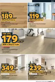 Megaflis kundeavis Side 29: Novocore Ultimate Arctic Glow vinylgulv €349,00, Egger Sand Beige Luen Oak laminatgulv €179,00