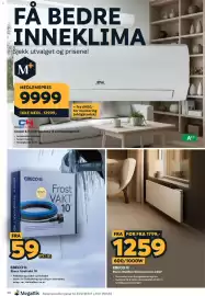 Megaflis kundeavis Side 38: Ebeco Wallflex 500 panelovn 230V €1.259,00, Ebeco frostvakt 10 €59,00