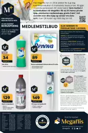 Megaflis kundeavis Side 40: Renova toalettpapir skincare derma €89,00, Jif mopp startpakke G5 €149,00
