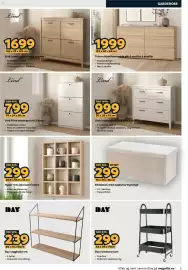 Megaflis kundeavis Side 5: Hyper reol jakcson hickory €299,00, Lind Fiora skoskap hvit 3 dører €799,00