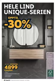 Megaflis kundeavis Side 6: Lind Unique 120 baderomsmøbel u/spiel €4.899,00