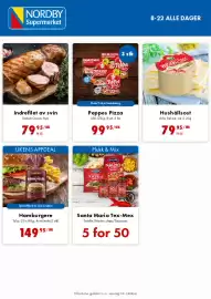 Nordby Supermarket kundeavis uke 39 Side 2: Danish Crown indrefilet av svin €79,95, Peppes Pizza €99,95