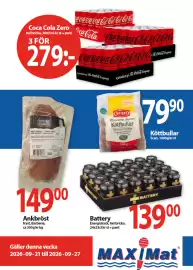MaxiMat Töcksfors kundeavis uke 39 Side 1