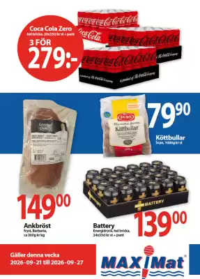 MaxiMat Töcksfors (gyldig til 27-09)