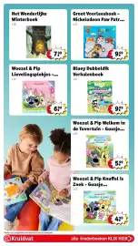 Kruidvat folder week 39 Pagina 40: Bluey Dubbeldik Verhalenboek €9,99, Woezel & Pip knuffel is zoek €4,99