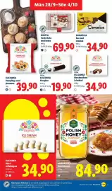 Lidl reklamblad vecka 40 Sida 12: Kuljanka Kvargbar €19,90, Mazurskie miody blomhonung €84,90