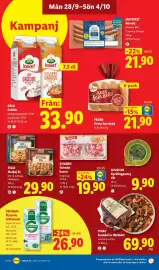 Lidl reklamblad vecka 40 Sida 14: Dulano strimlat bacon €19,90, Felix matpaj xl €29,90