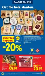 Lidl reklamblad vecka 40 Sida 26: Dulano selection serranoskinka €20,90, Castello Hårdost €39,90