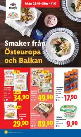 Lidl reklamblad vecka 40 Sida 9: Nostja filodegsknyten €49,90, Kuljanka Dumplings €34,90