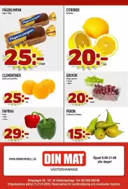 Din Mat reklamblad vecka 39 Sida 8: Citroner €20,00, Clementiner €25,00