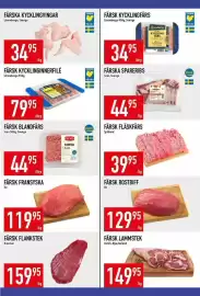 Matdax reklamblad vecka 39 Sida 11: Kycklingvingar €34,95, Spareribs €44,95