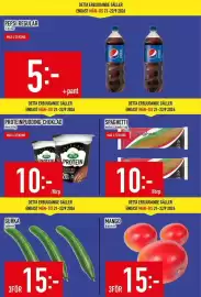 Matdax reklamblad vecka 39 Sida 2: Gurka €15,00, Mango €15,00