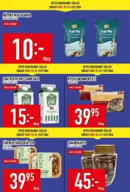 Matdax reklamblad vecka 39 Sida 3: NOM Beef Lime & Ginger Wok €39,95, Snabbkaffe Gold Deluxe €45,00