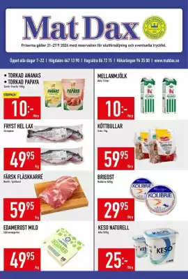 Matdax reklamblad (giltig till och med 27-09)