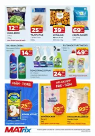 Matrix Butikerna reklamblad vecka 39 Sida 4: Garden Food Tilapiafilé €25,95, Laziza okra zero €12,95