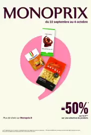 Catalogue Monop' page 1: Lindt CREATION Praliné Feuilleté €2,50