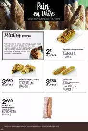 Catalogue Monop' page 22: Pain fourré chocolat noisette €2,00, Mœlleux swirl pâte à tartiner €3,60