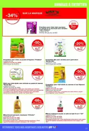 Catalogue Monop' page 51: O'Cedar Nourrissant parquets classiques €2,64, Friskies Adulte €4,46