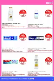 Catalogue Monop' page 55: Dove Le gel douche Advanced Care argan €3,44, Signal Dentifrice White Now 3 en 1 Boost €3,14