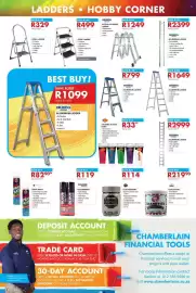 Chamberlain catalogue Page 8: STEEL LADDER €499,00, MUNDO LADDERS 4-STAGE FOLDABLE LADDER €1.249,00