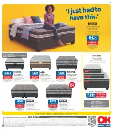OK Furniture catalogue Page 12: RESTONIC 137cm Vegas Double Base Set €5.299,00