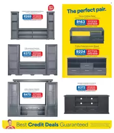 OK Furniture catalogue Page 3: 3-Piece Hudson Entertainment Stand 500mm x 1445mm x 360mm Fits up to 50" TV R269 R3999 x36