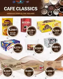 Take 'n Pay catalogue Page 15: Nescafe Ricoffy €299,99, Nescafe Classic €529,99