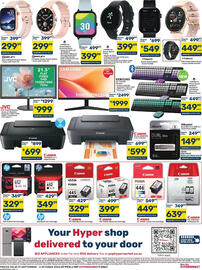Pick n Pay catalogue Page 4: Canon Pixma MG2541S 3-in-1 Printer €599,00, SAMSUNG 24" Full HD Monitor €1.999,00
