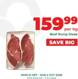 Food Lover's Market catalogue Page 4: Beef Rump Steak €159,99