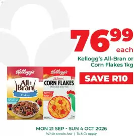 Food Lover's Market catalogue Page 8: Kellogg's All-Bran or Corn Flakes €76,99