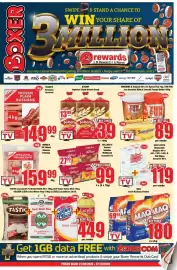 Boxer catalogue Page 1: YUM FUN Jam Assorted €89,00, Albany Superior Sliced Brown Bread €39,00