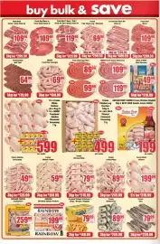 Boxer catalogue Page 2: Fresh Beef T-Bone / Club / Rump On Bone Steaks (Class A) €329,99, Taste & More Plain Russians €219,99