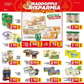 Volantino Despar Sicilia Pagina 2: Scamorza Zappala bianca €3,00, Kefir da bere Muller €1,80