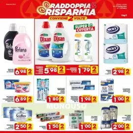 Volantino Despar Sicilia Pagina 5: Assorbenti Lines Lady Anatomico €1,00, Spazzolino Mentadent €1,80