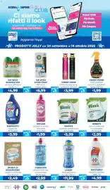 Volantino Acqua & Sapone Pagina 4: Biopresto lavatrice €3,99, Fabuloso ammorbidente concentrato €2,99