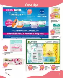 Volantino IperFamila Pagina 3: Clinians Hydra Plus Crema idratante lenitiva €3,49, Demak up expert €1,29