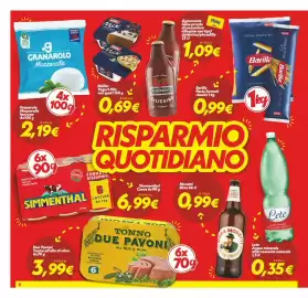 Volantino Iper Super Conveniente Pagina 2: Granarolo Mozzarella €2,19, Barilla Pasta formati classici €0,99