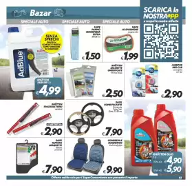 Volantino Iper Super Conveniente Pagina 23: Lo spugnone spugna auto €1,99, Saife coprivolante €7,90