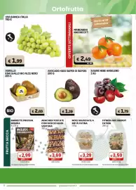 Volantino Gala Supermercati Pagina 6: Dorello kiwi giallo bio alce nero €2,69, Uva bianca Italia €1,99