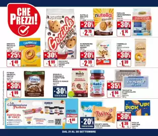 Volantino Il Gigante Pagina 26: Bounty, Mars, Twix o Snickers, Gocci ole chocolate Pavesi €1,99
