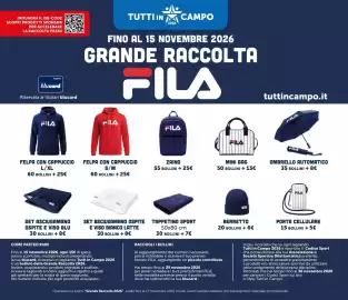 Volantino Il Gigante Pagina 32: FelPA con cappuccio Fila €25,00, Set asciugamano ospite e viso blu €8,00