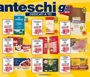 Volantino Il Gigante Pagina 5: Prosciutto crudo stagionato Parmacotto €2,21, Prosciutto cotto I Firmati Rovagnati €3,49