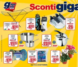 Volantino Il Gigante Pagina 6: Pentolame in acciaio linea Fast abert €11,25, Assorbi umidità neutro/profumato €3,90