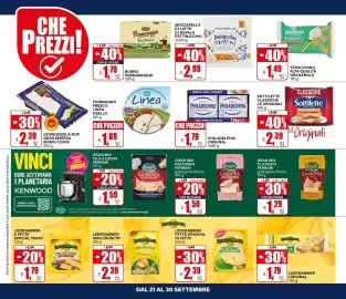 Volantino Il Gigante Pagina 8: Mozzarella di latte di bufala Pettinicchio €2,99, Philadelphia Original €1,79