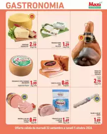 Volantino Maxi Supermercati Pagina 3: Prosciutto cotto il sentiero veroni €1,69, Prosciutto Veneto DOP San Marco €2,79