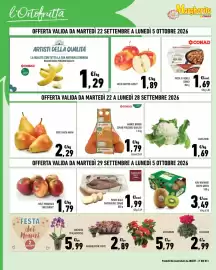 Volantino Conad Margherita Pagina 2: Patate dolci Sapori&Idee Conad €1,99, Banane Conad Percorso Qualità' €1,29