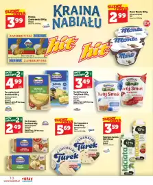 Topaz Express gazetka tydzień 39 Strona 10: Twój Smak Serek Puszysty €3,49, Ser Camembert Turek €5,69